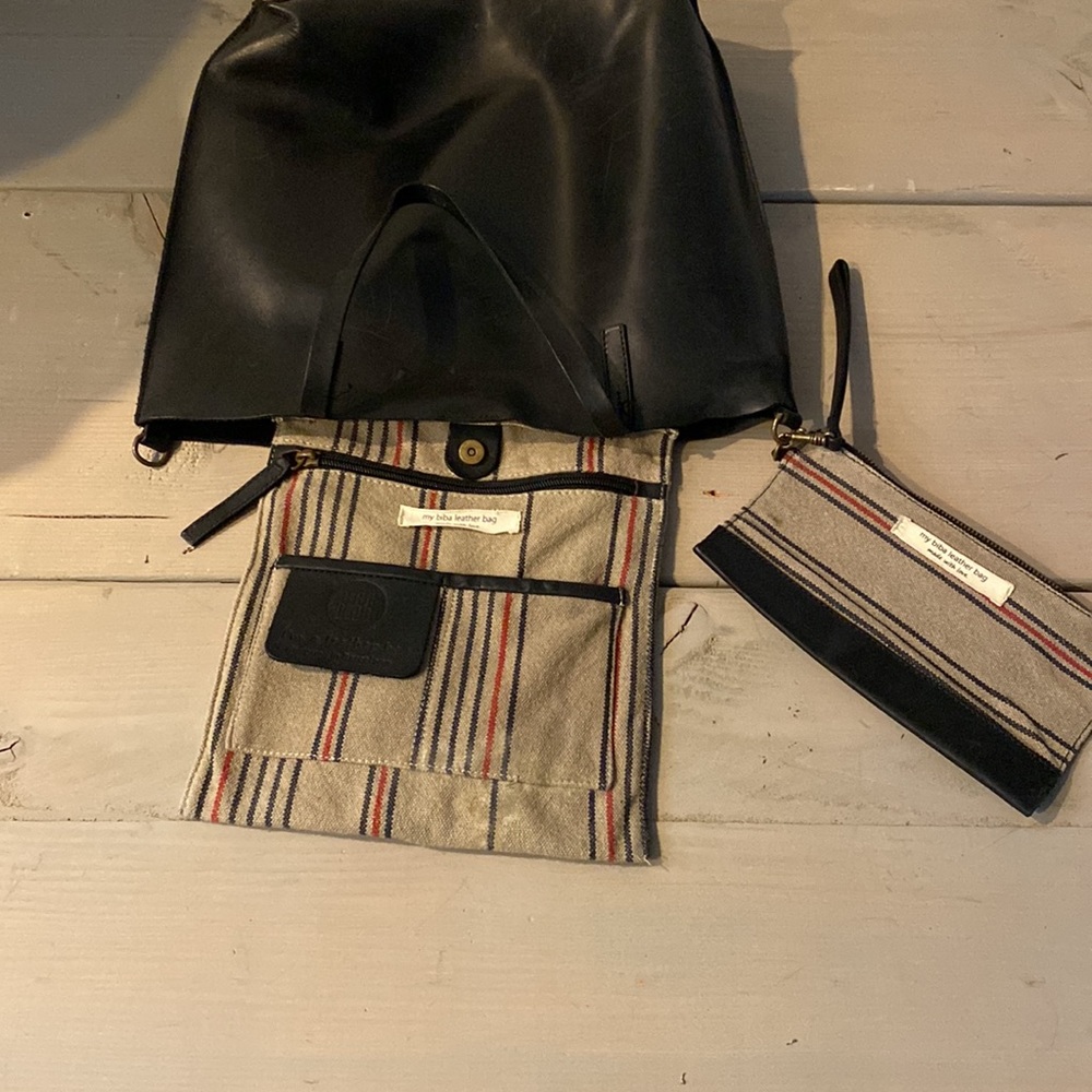 Biba Black Leather Tote - Picture 10 of 11